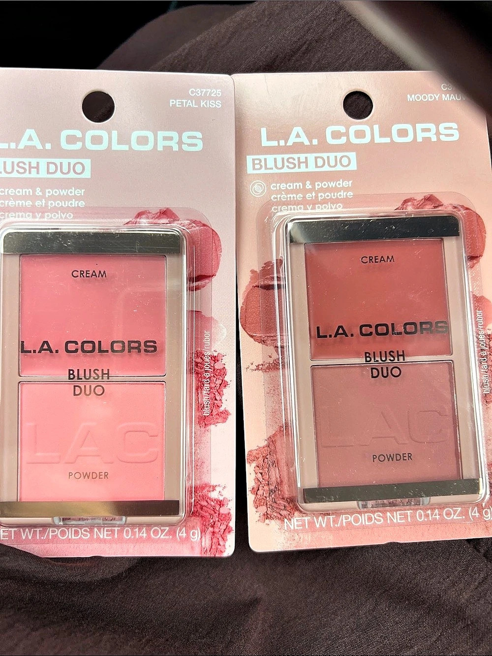 L.A. Colors Blush Duo in Pink & Brown NWT